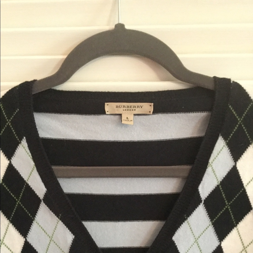 Burberry cardigan - L - Argyle
